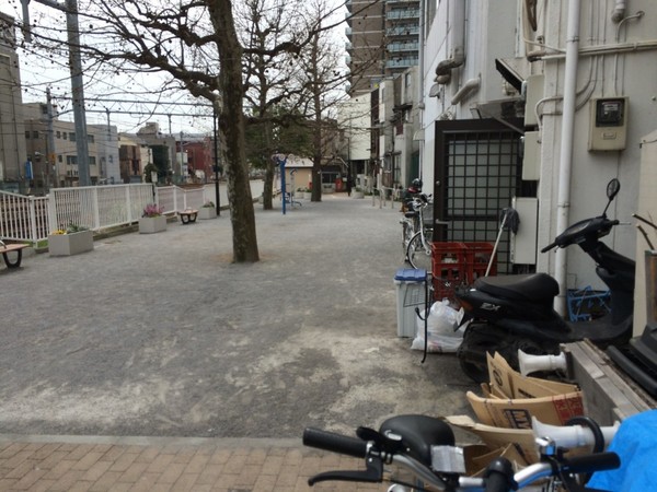 地域住民や協賛企業と一緒に整備した公園
